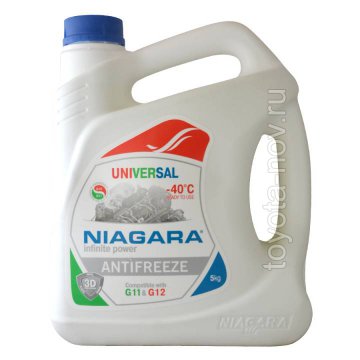 001001005011 - Антифриз NIAGARA UNIVERSAL G11 / G12  бесцветный -40C -  5 литров