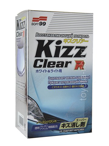 10555/10155 - Полироль для кузова устранение царапин Soft99 Kizz Clear для светлых, 270 ml