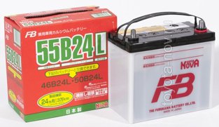 Аккумулятор FB  55B24L, JAPAN-стандарт, 45Ah 570A 234x127x220 (-+)