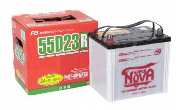 Аккумулятор FB  55D23R, JAPAN-стандарт, 60 Ah, пусковой ток 550 А, 230x169x225