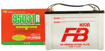 Аккумулятор FB  95D31R, JAPAN-стандарт, 80Ah 630A 302x172x220 (+-)