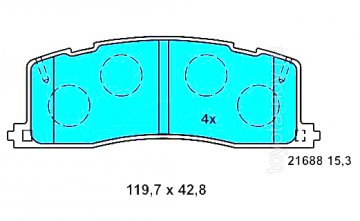 SP2036 - Колодки TOYOTA Previa (1990-1999) передние