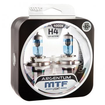 H8A1204 - Лампа Н4 12V, 55W, серия Argentum +80% 4000К (к-т 2 шт)