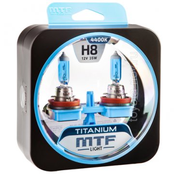 HTN1208 - Лампа Н8 12V, 55W, серия Titanium 4400К (к-т 2 шт)