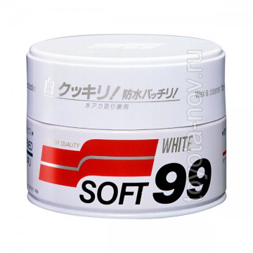 00020 - Полироль для кузова защитный Soft99 Soft Wax для светлых, 350 гр