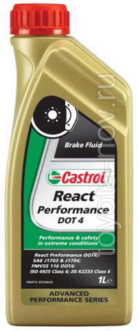 157F8B - Жидкость тормозная Castrol React Performance DOT4 - 1 литр