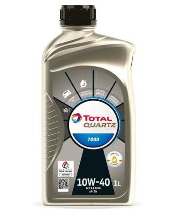 201528 - Масло моторное TOTAL QUARTZ 7000 10W40  - 1 литр