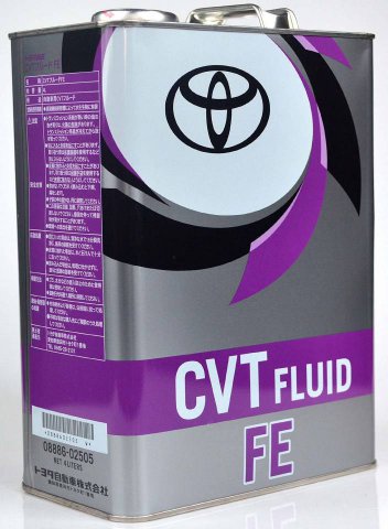 08886-02505 - Жидкость для АКП Toyota CVT FLUID FE -  4 литра Япония