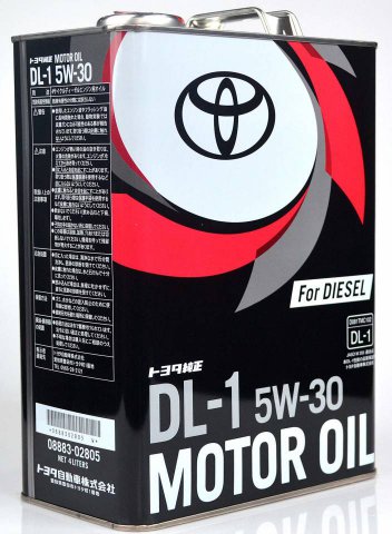 08883-02805 - Масло моторное Toyota  5W30 DIESEL OIL DL-1 - 4 литра Япония (08883-03105)