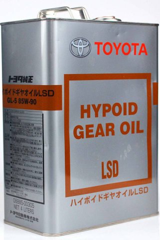 08885-00305 - Масло транcмиссионное Toyota SAE 85W90 GL5 LSD - 4 литра Япония