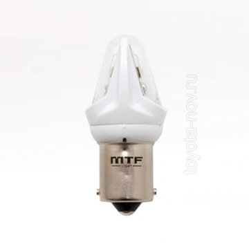 MP215WW - Светодиодная автолампа MTF Light 12В, 2.6Вт, P21/5W, белый, блистер