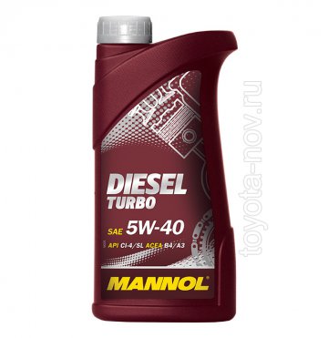 1010 - Масло моторное MANNOL Diesel Turbo 5W-40 CI-4/SL (1л.) 4036021101101