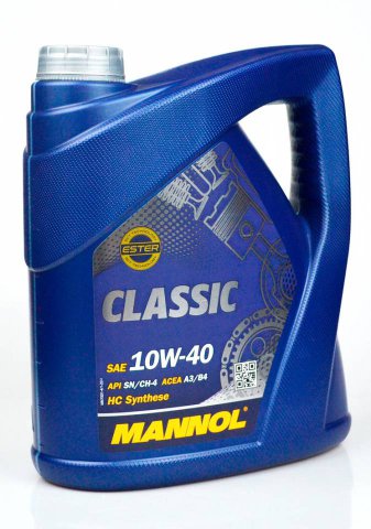 1101 - Масло моторное MANNOL Classic 10W-40 SN/CF (4л.) 4036021404202