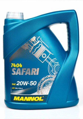 1226 - Масло моторное MANNOL Safari 20W-50 SL/CF (5л.) 4036021506159