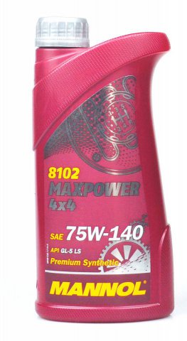 1236 - Масло трансмиссионное MANNOL Maxpower 75W-140 GL-5 (1л.) 4036021102009
