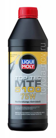 20842 - Масло транcмиссионное Liqui Moly Top Tec MTF 5100 75W - 1 литр  (S tronic и DSG) BMW, Ford, Volkswagen (21687)