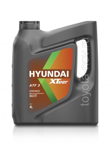 1041009 - Жидкость для АКП HYUNDAI Xteer ATF 3 -  4 литра (Dextron III, SP-III)