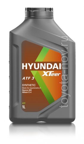 1011011 - Жидкость для АКП HYUNDAI Xteer ATF 3 -  1 литр (Dextron III, SP-III)