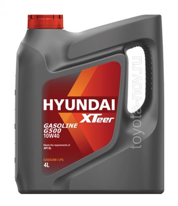 1041044 - Масло моторное HYUNDAI XTeer Gasoline G500 10W40  SL -  4 литра