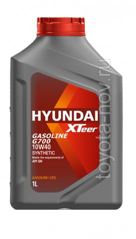 1011009 - Масло моторное HYUNDAI XTeer Gasoline  G700 10W40 SN -  1 литр