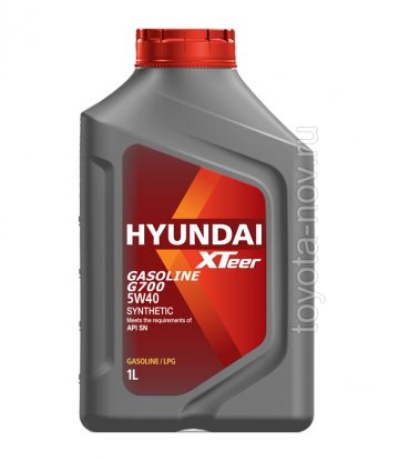 1011136 - Масло моторное HYUNDAI XTeer Gasoline  G700  5W40 SN  -  1 литр