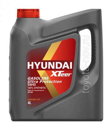1041126 - Масло моторное HYUNDAI XTeer Gasoline   Ultra Protection  5W40 SN -  4 литра