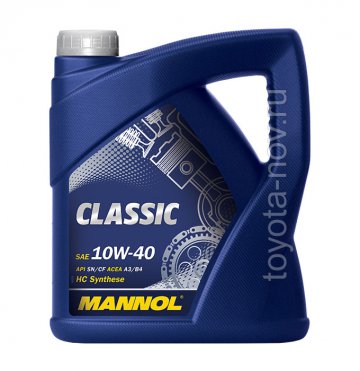 1155 - Масло моторное MANNOL Classic 10W-40 SN/CF (5л.) 4036021504209