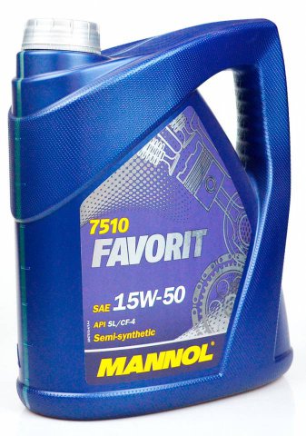 4032 - Масло моторное MANNOL Favorit 15W-50 SL/CF (4л.) 4036021405407