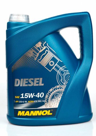 1206 - Масло моторное MANNOL Diesel 15W-40 CF/SL (5л.) 4036021505855