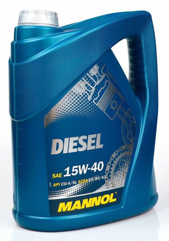 1206 - Масло моторное MANNOL Diesel 15W-40 CF/SL (5л.) 4036021505855