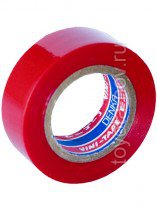 102Red9m - Лента изоляционная Denka Vini Tape, 19 мм, 9 м, красная