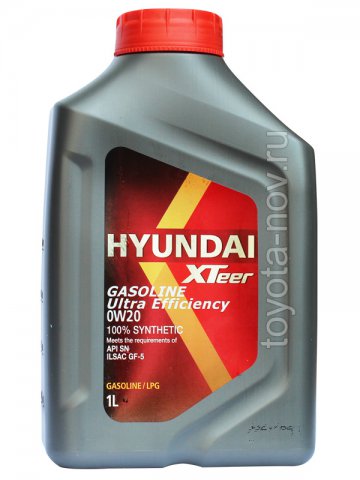 1011121 - Масло моторное HYUNDAI XTeer Gasoline   Ultra Efficiency 0W20  - 1 литр
