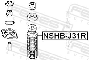 NSHB-J31R - Пыльник заднего амортизатора