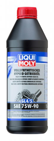 1024 - Масло транcмиссионное Liqui Moly 75W90 Vollsynthetisches Hypoid-Getriebeoil GL-4 / GL-5 / MT-1 - 1 литр синтетика