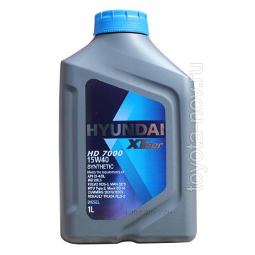 1011012 - Масло моторное HYUNDAI XTeer Diesel HD  7000 15W40 CI-4 -  1 литр ГРУЗОВОЕ