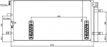 ST-AU27-394-0 - Радиатор кондиционера AUDI A4 (2007-), A5 (2007-), A6 (2011-), A7 (2010-), Q5 (2008-)