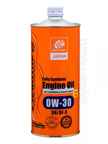 A01508397 - Масло моторное AUTOBACS ENGINE OIL FS 0W30 SN/GF-5+PAO 1л