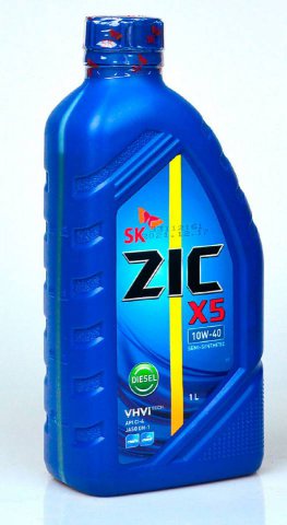 132660 - Масло моторное ZIC X5 DIESEL 10W40 полусинтетика - 1 литр