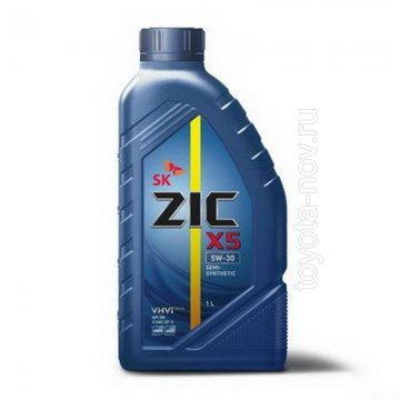 132621 - Масло моторное ZIC X5 5W30 полусинтетика - 1 литр