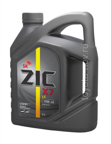 162620 - Масло моторное ZIC X7 LS 10W40 синтетика - 4 литра