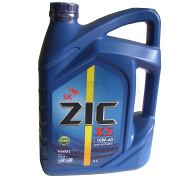 172660 - Масло моторное ZIC X5 DIESEL 10W40 полусинтетика - 6 литров