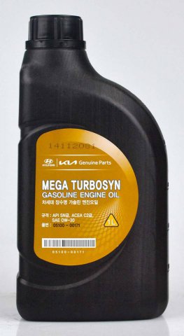 05100-00171 - Масло моторное HYUNDAI  0W30 Mega Turbo SYN бензин турбо - 1 литр