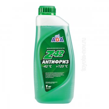 AGA048Z - Антифриз AGA-Z42 зелёный -42C -  1 литр