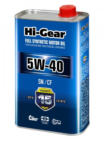 HG0540 - Масло моторное синтетическое 5W-40 SN/CF - 1 л