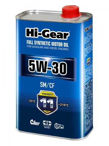 HG0030 - Масло моторное синтетическое 5W-30 SM/CF - 1 л