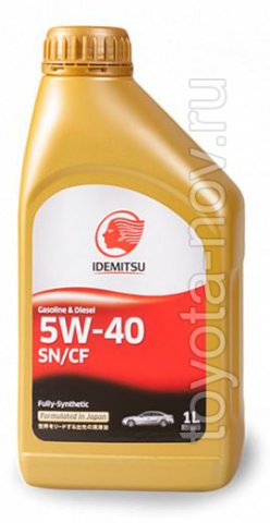 30015048-724 - Масло моторное Idemitsu 5W40 SN/GF-5 Fully-Synthetic -  1 литр
