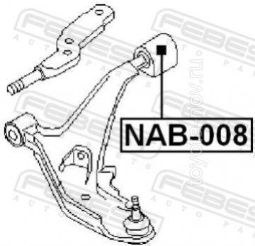 NAB-008 - Сайлентблок рычага переднего задний
