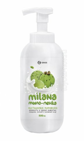 125421 - Мыло-пенка "Milana" сливочно-фисташковое мороженое - 500мл