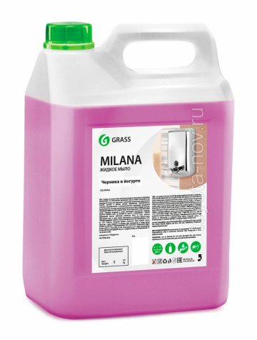 126305 - Жидкое мыло MILANA черника в йогурте - 5,1 кг