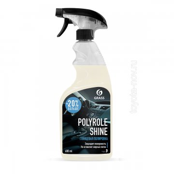 110388 - Полироль для кожи, резины и пластика Polyrole Shine глянцевый блеск - 600мл